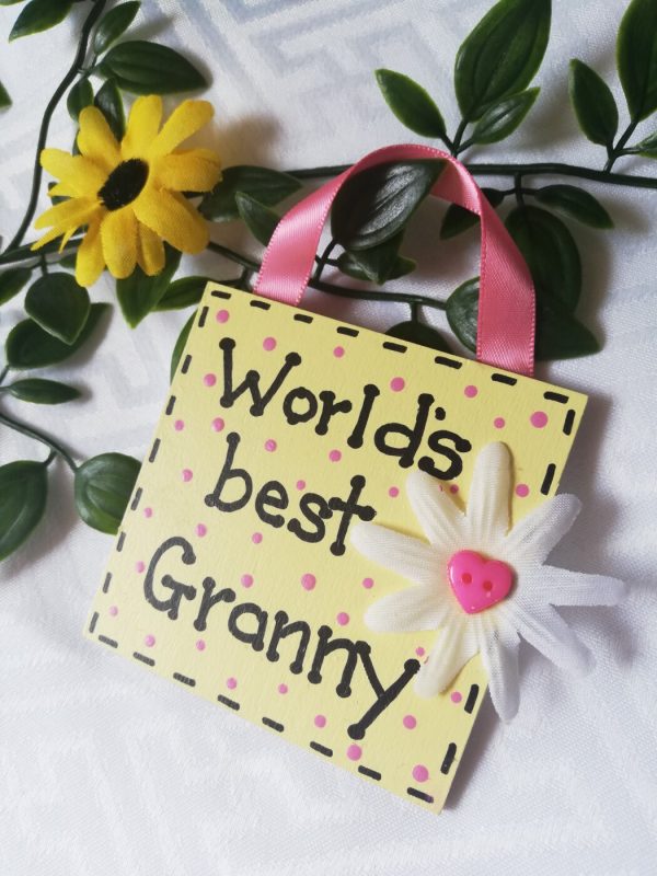 Mini Sign - World's best Granny