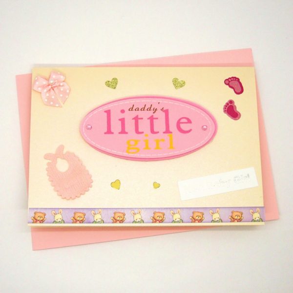 Handmade Baby Girl Card - 718