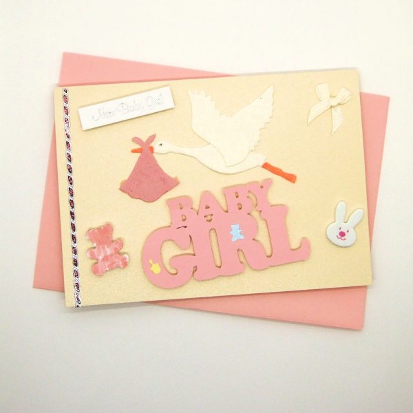 Handmade Baby Girl Card - 743