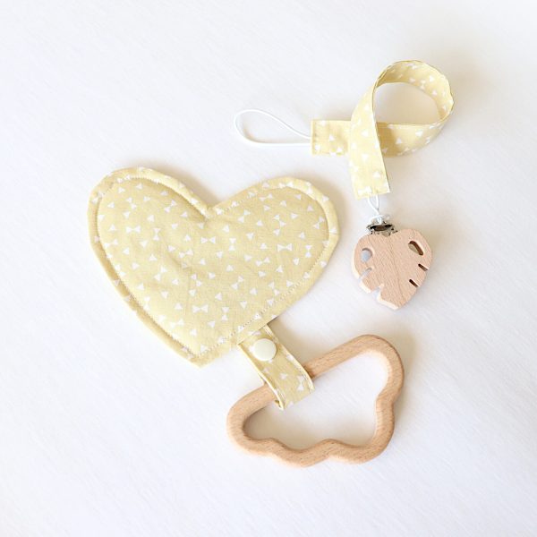 Cloud Wooden Teether and Dummy Clip Set