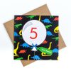 5th Birthday Card Dinosaur