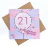 21st Cherry Blossom Birthday Card