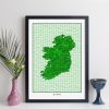 Personalised Ireland Map Print