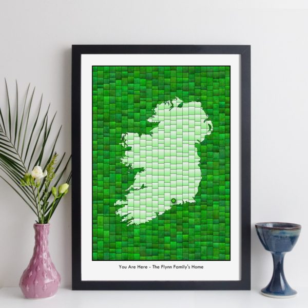 elevencorners personalised ireland map print