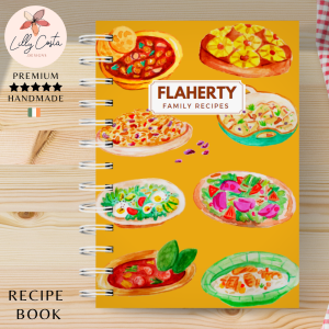 Yellow Dishes Personalised Recipe Book
