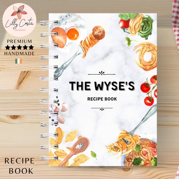 White Pasta Personalised Recipe Book