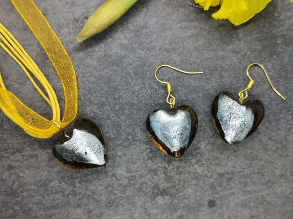 Hearts of Glass - Two-Tone Pendant Set - IMG 20210131 105739 scaled
