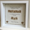 Christening Wooden Plaque With Hearts