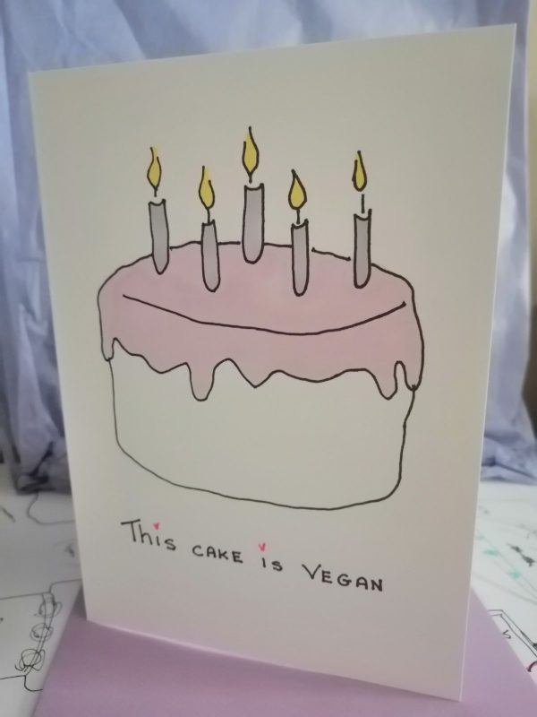 This Cake is Vegan Birthday Card