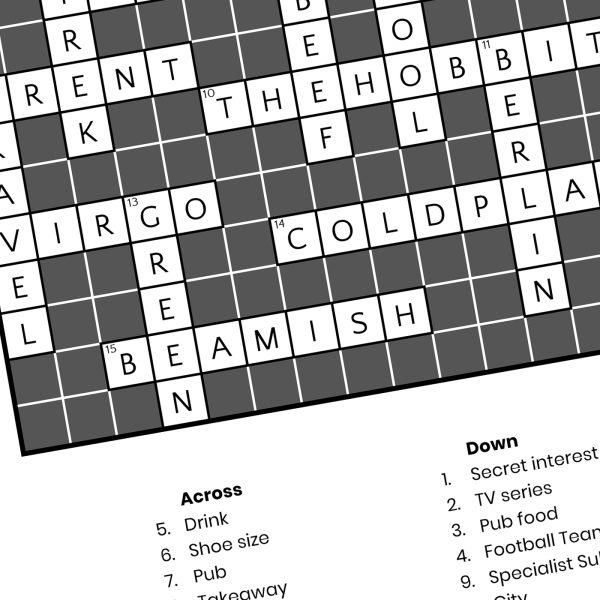 elevencorners traditional crossword with clues
