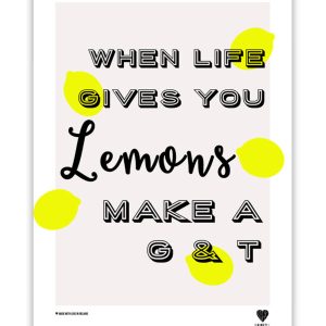 When Life Gives You Lemons Wall Print