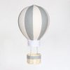 Striped Grey and White Personalised Hot Air Balloon