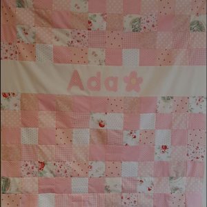 Personalised New Baby Cot Quilt