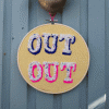 Out Out Wallhanging (White)