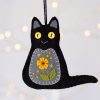 Black Cat Felt Ornament