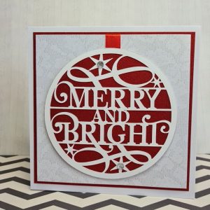 Merry and Bright Xmas Handmade Card
