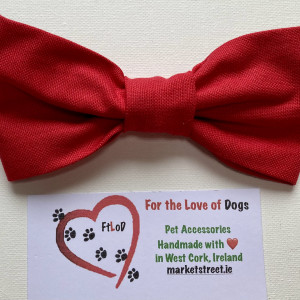 Dog Bow Tie Classic Red