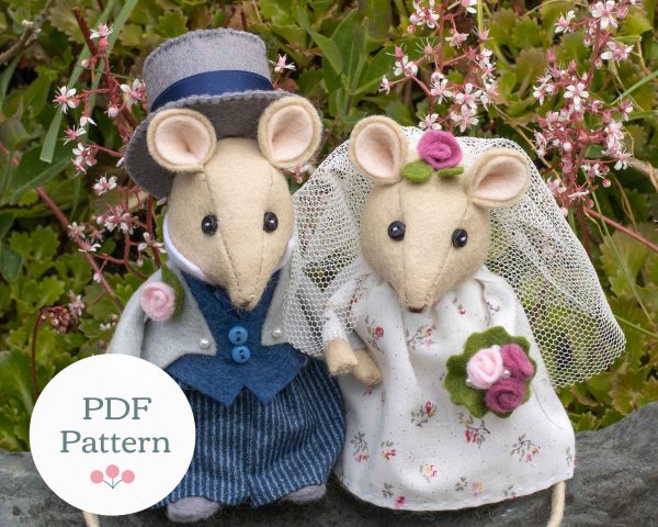 Mouse Wedding Topper PDF Sewing Pattern