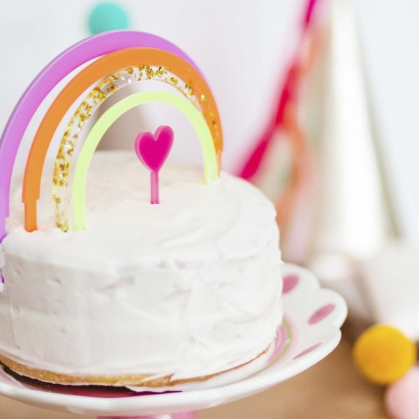 Over The Rainbow Cake Topper