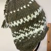 Adult Nordic-Style Knitted Hat - Bracken and Ivory