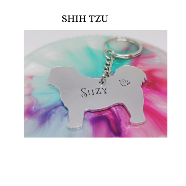 Personalised Dog Breed Keyring - SHIH TZU 2