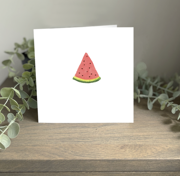 Wild Watermelon Greeting Card Watermelon Slice