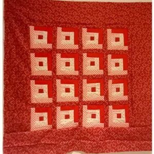 Traditional Style Baby Log Cabin Quilt