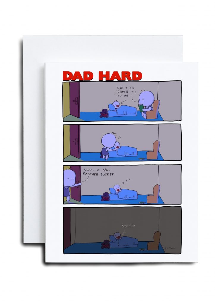 Father’s Day Card - Dad Hard Yippee Ki Yay