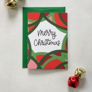 Merry Christmas Colourful Christmas Card
