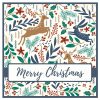 Christmas Card - Deer & Hare - Blue