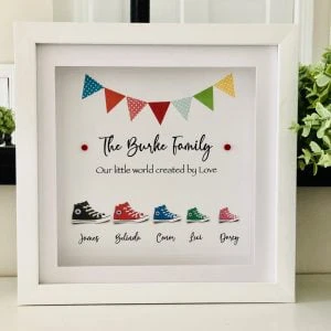 Personalised Family Converse Trainers Frame