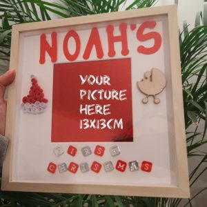 Personalised Baby's first Christmas Frame