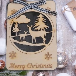 Christmas Card With Decoration - Style Choice