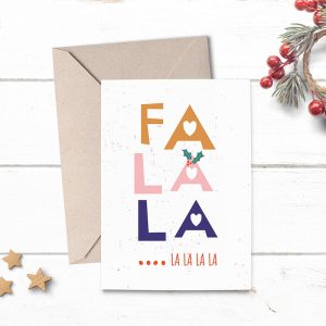 FA LA LA Christmas Card