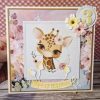 3rd Birthday Handmade Card - Giraffe