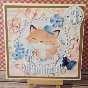 3rd Birthday Handmade Card - Fox