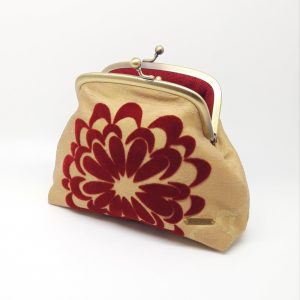 Red Flower Clutch Bag