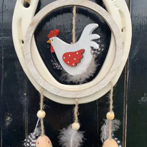 Hens For Your Home With Good Luck Horse Shoe