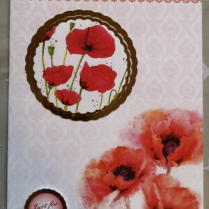 Poppies Valentines Day Card