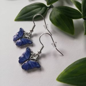Purple/Blue Butterfly Earrings