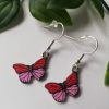 Light/Dark Pink Butterfly Earrings