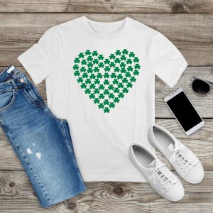 Irish Hearts Shamrock T Shirt
