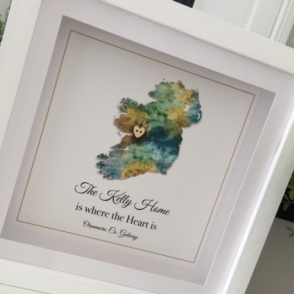 Personalised Ireland Frames As Cute as a Button Personalised Framed Prints