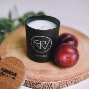 Helwa Eco Friendly Scented Candle - Dark Plum & Rhubarb