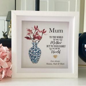 Personalised Mothers Day Vase Frame