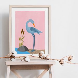 Heron | A4 Art Print