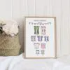 Personalised Grandparents Welly Boot Print