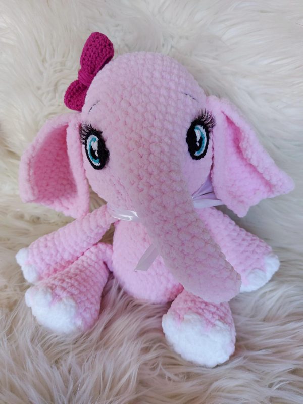 Plush Baby Pink Elephant