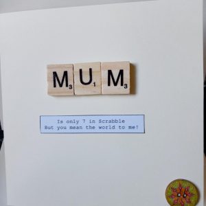 Scrabble Mothers Day Card