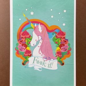 F**K It Unicorn - A5 Print